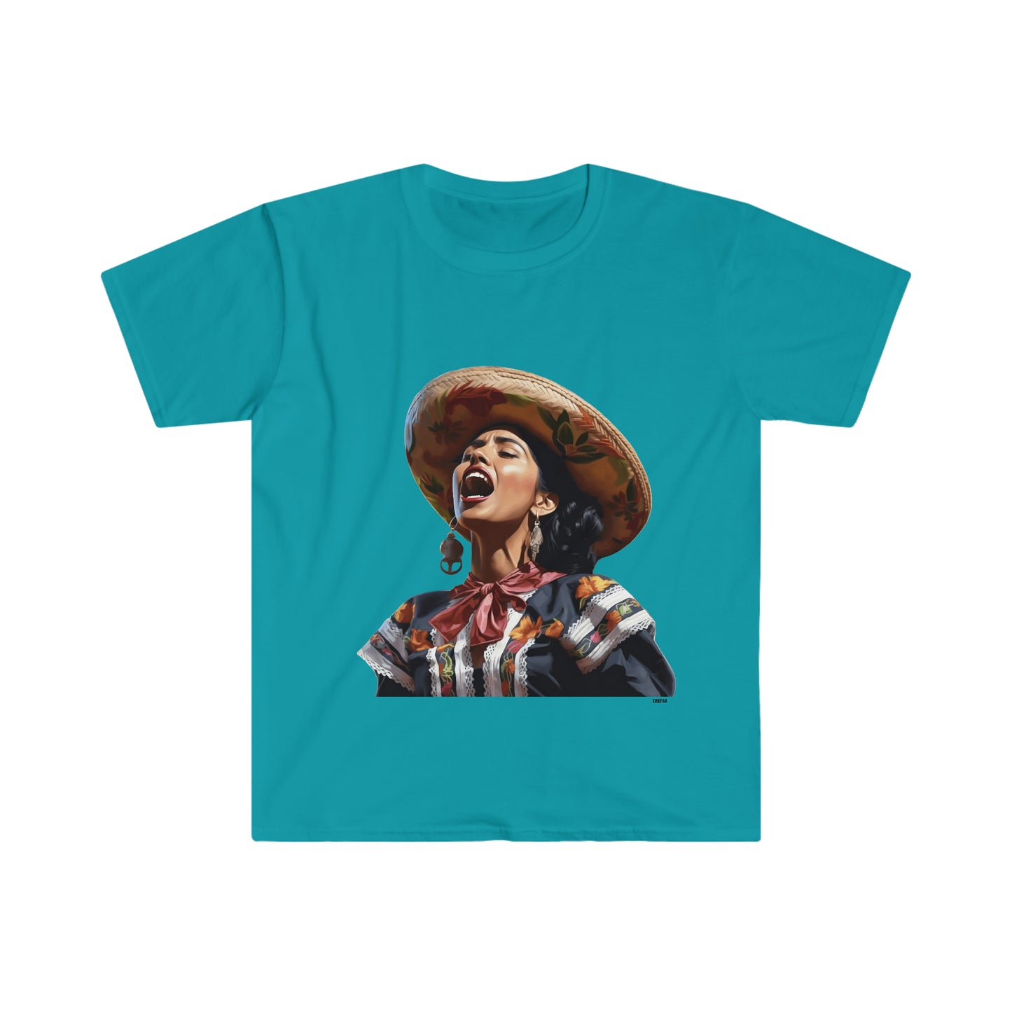 Mariachi Woman, Unisex Softstyle T-Shirt