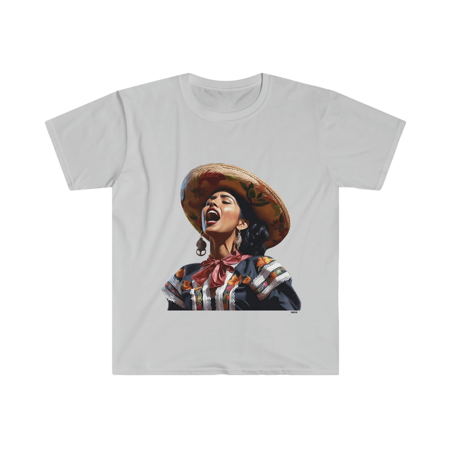 Mariachi Woman, Unisex Softstyle T-Shirt