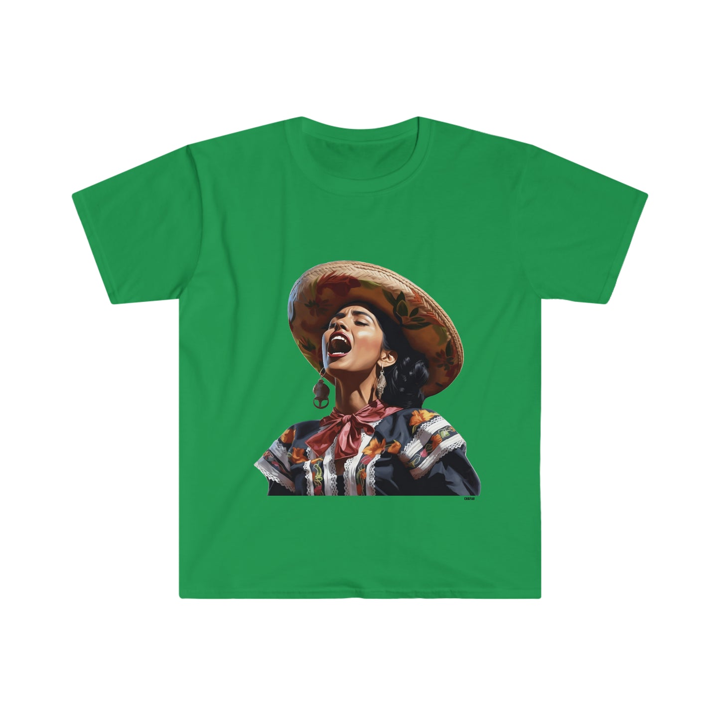 Mariachi Woman, Unisex Softstyle T-Shirt