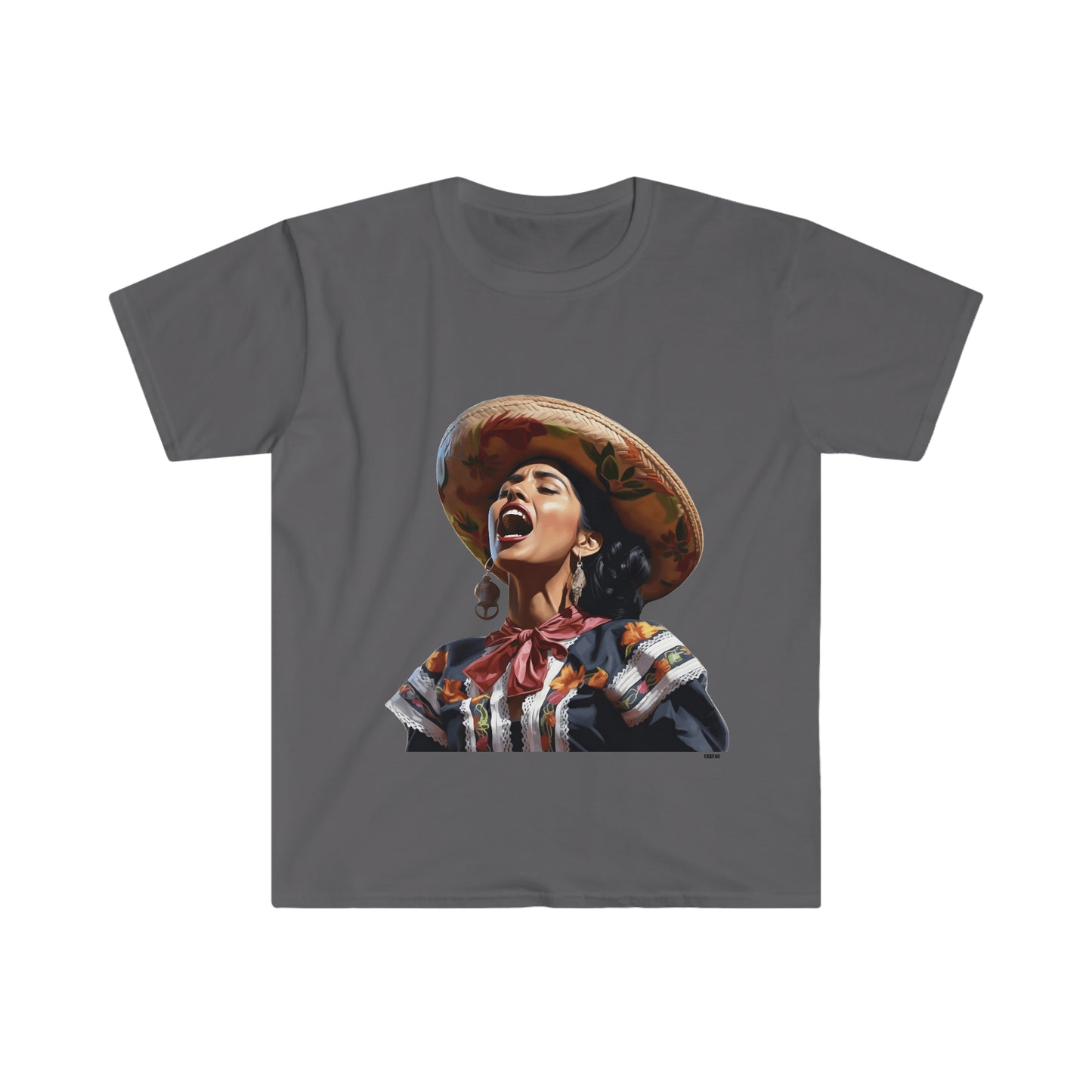 Mariachi Woman, Unisex Softstyle T-Shirt