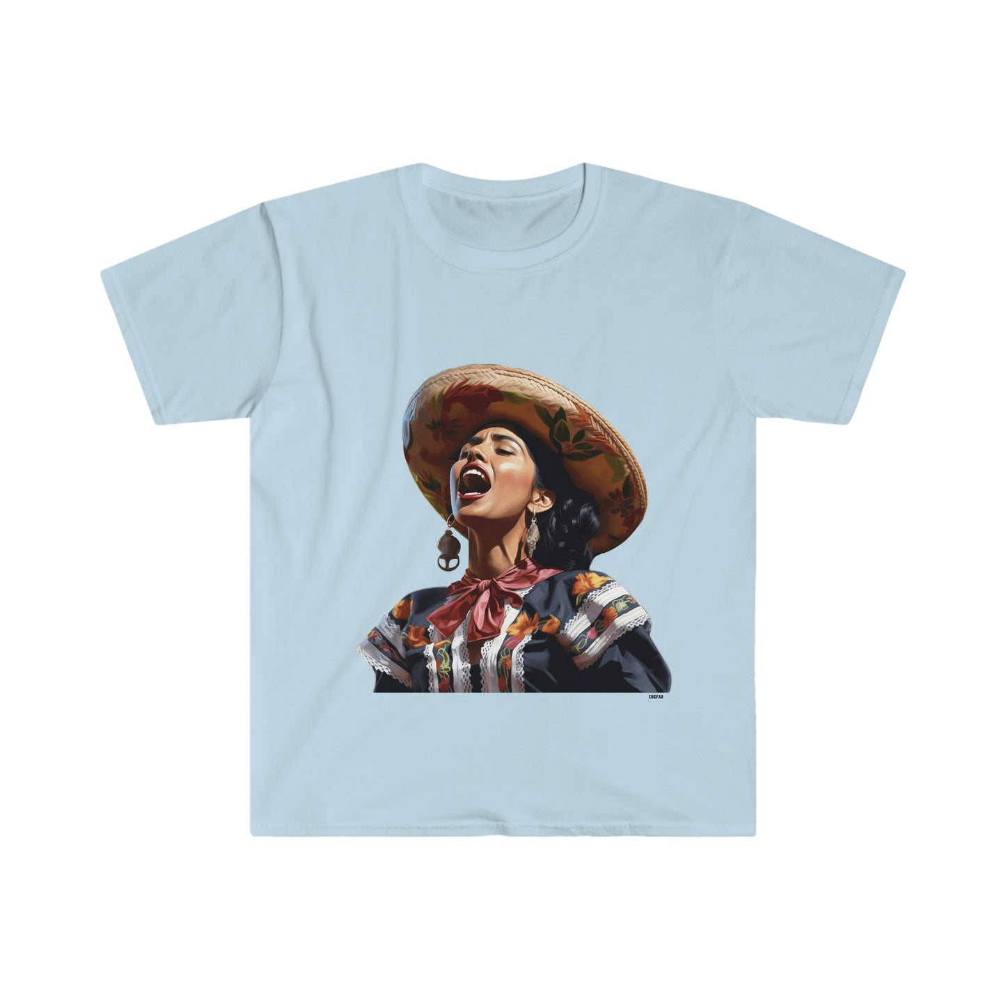 Mariachi Woman, Unisex Softstyle T-Shirt