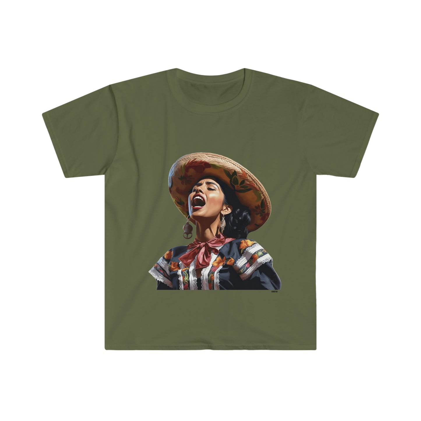 Mariachi Woman, Unisex Softstyle T-Shirt