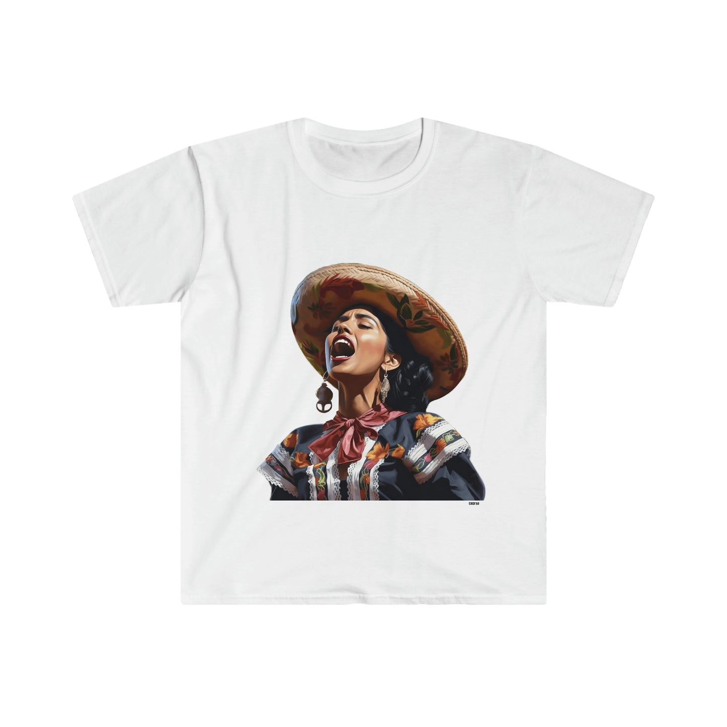 Mariachi Woman, Unisex Softstyle T-Shirt