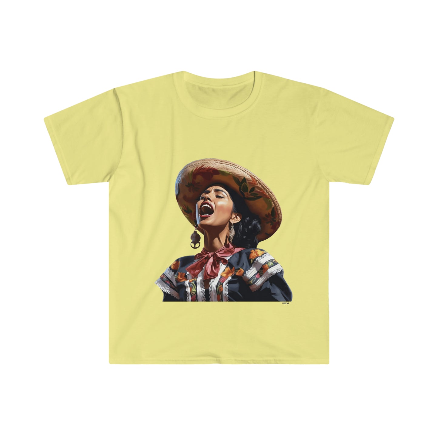 Mariachi Woman, Unisex Softstyle T-Shirt