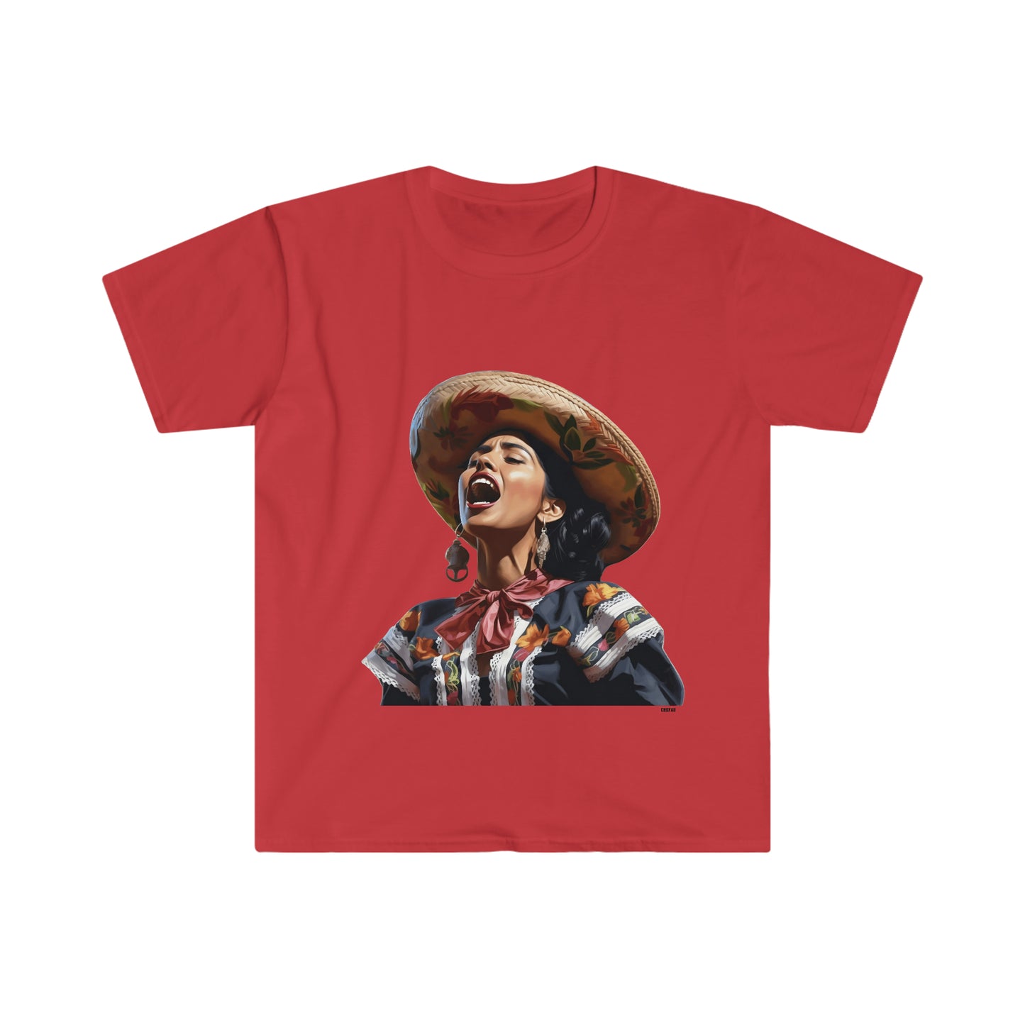 Mariachi Woman, Unisex Softstyle T-Shirt