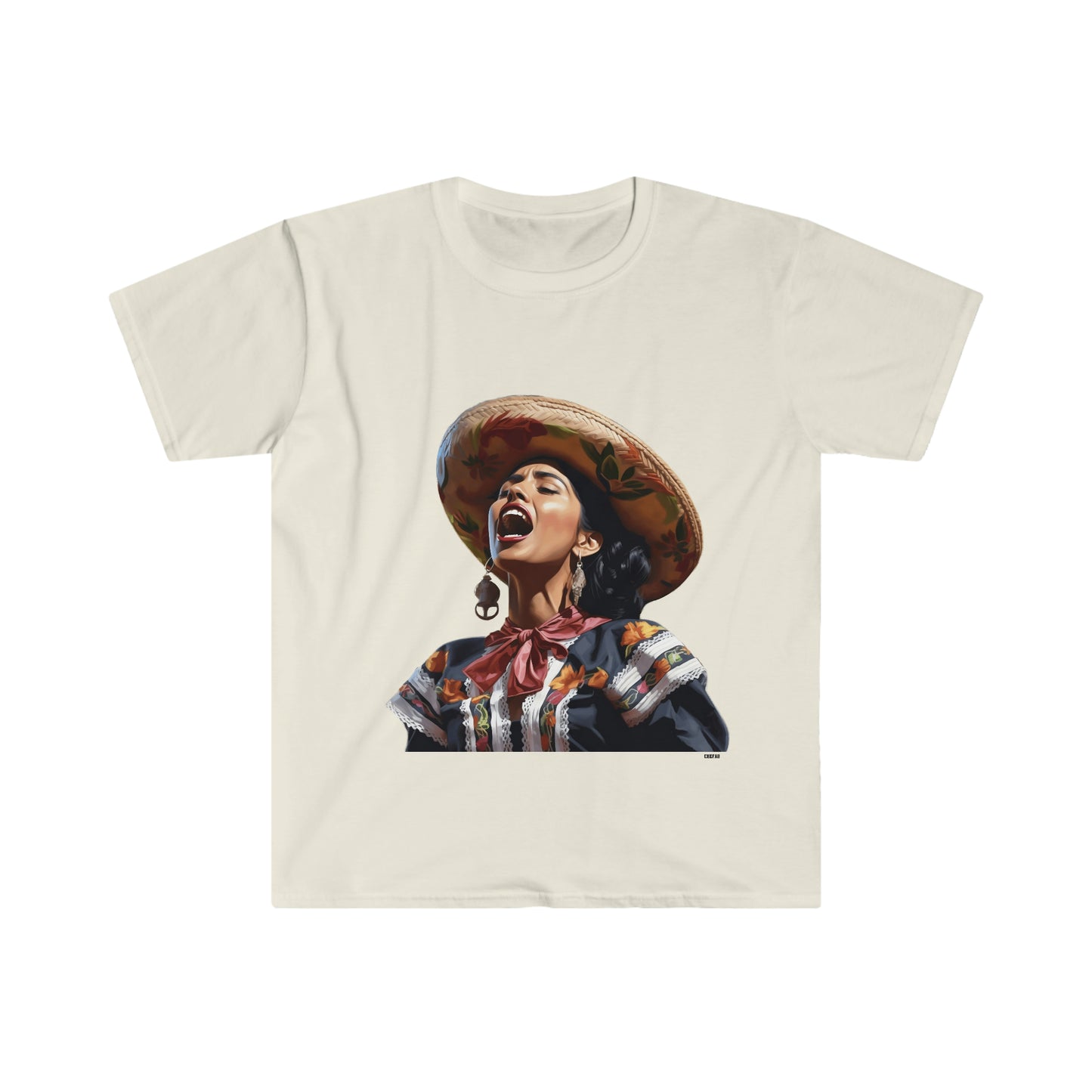 Mariachi Woman, Unisex Softstyle T-Shirt
