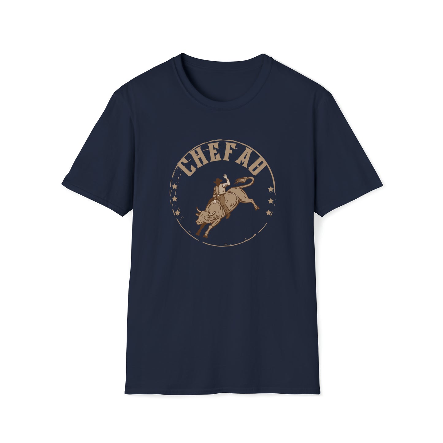 Chefao Bull Riding I, Unisex Softstyle T-Shirt