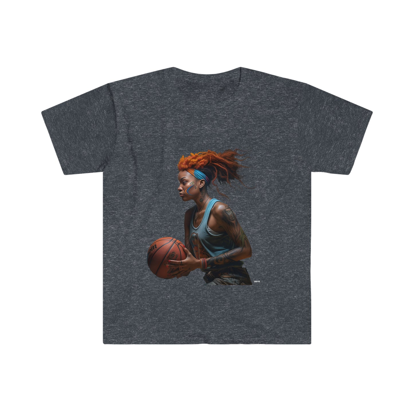 Basketball Flair, Unisex Softstyle T-Shirt