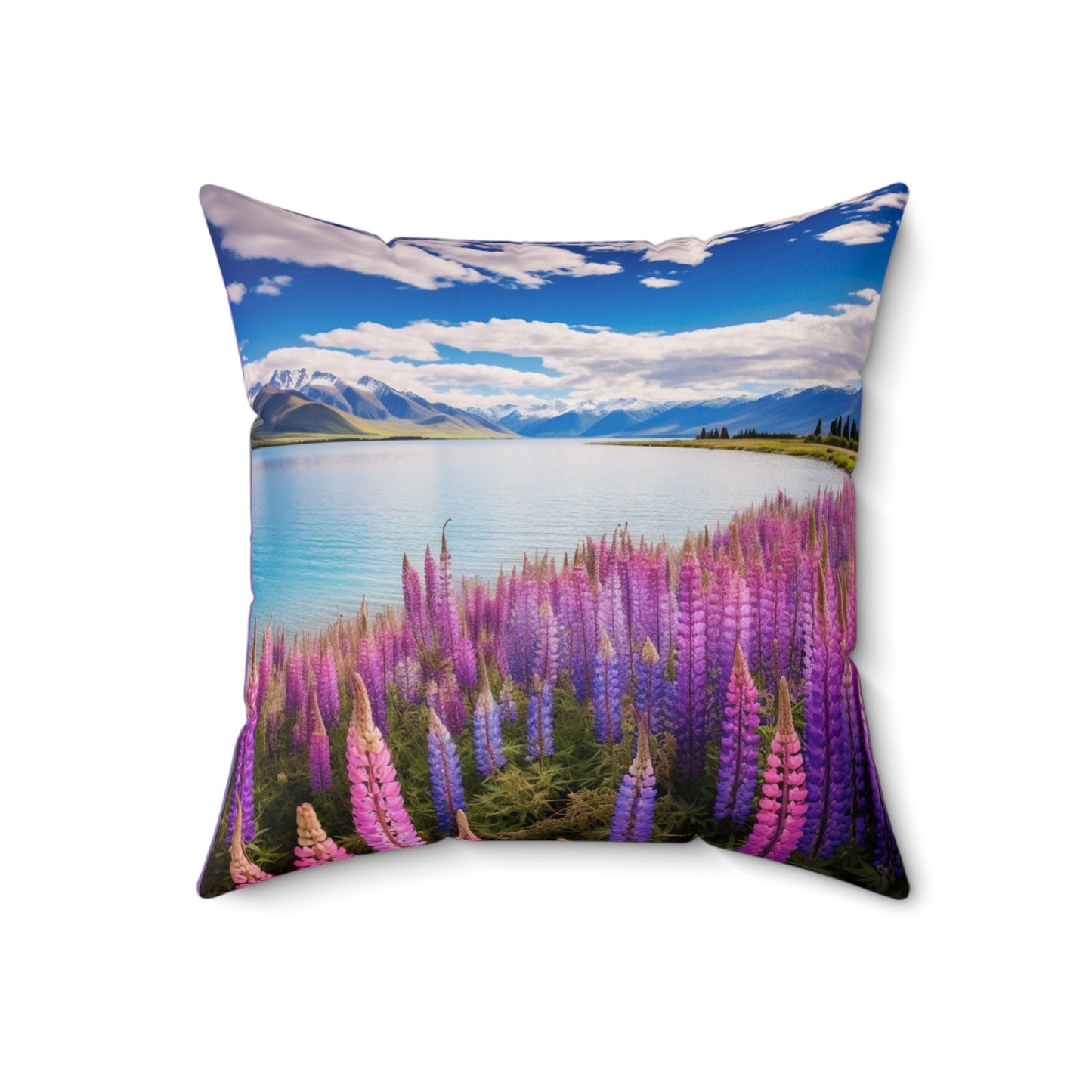 Lake Tekapo, New Zealand, Spun Polyester Square Pillow