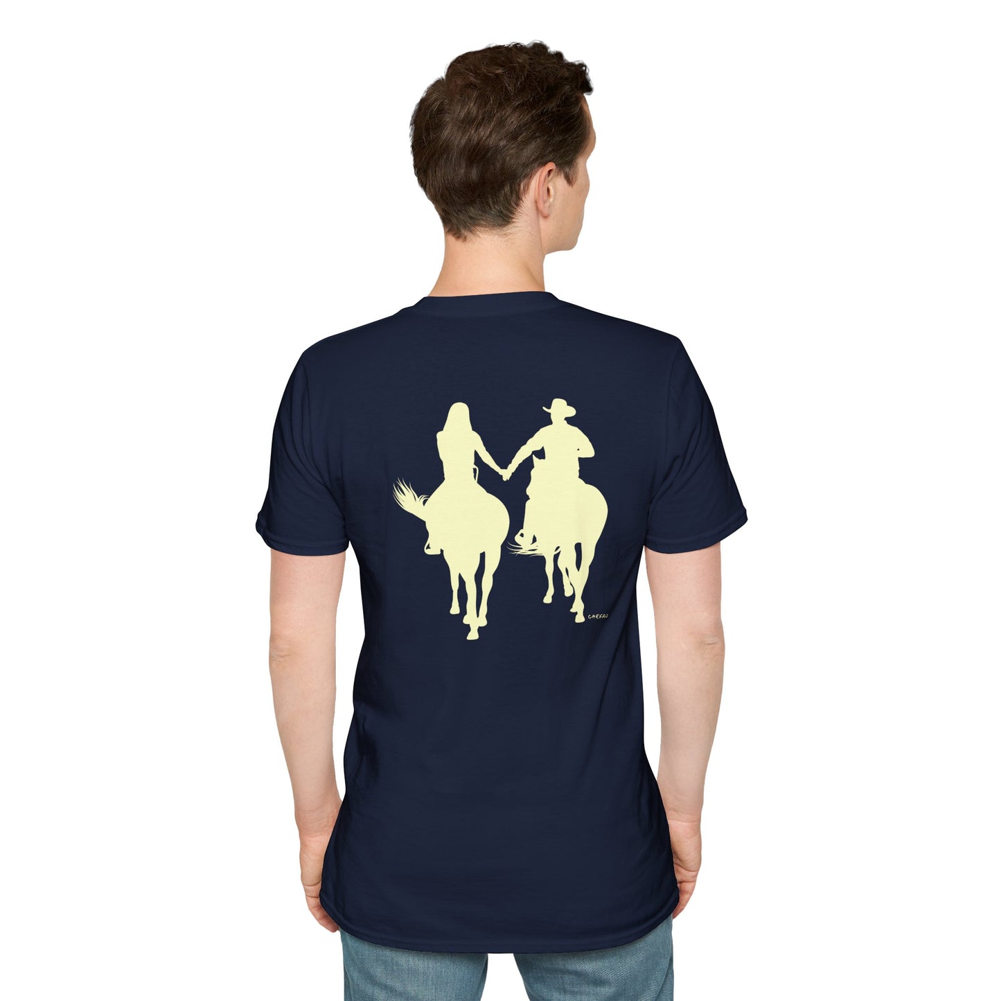 Chefao Cowboy and Cowgirl I, Unisex Softstyle T-Shirt