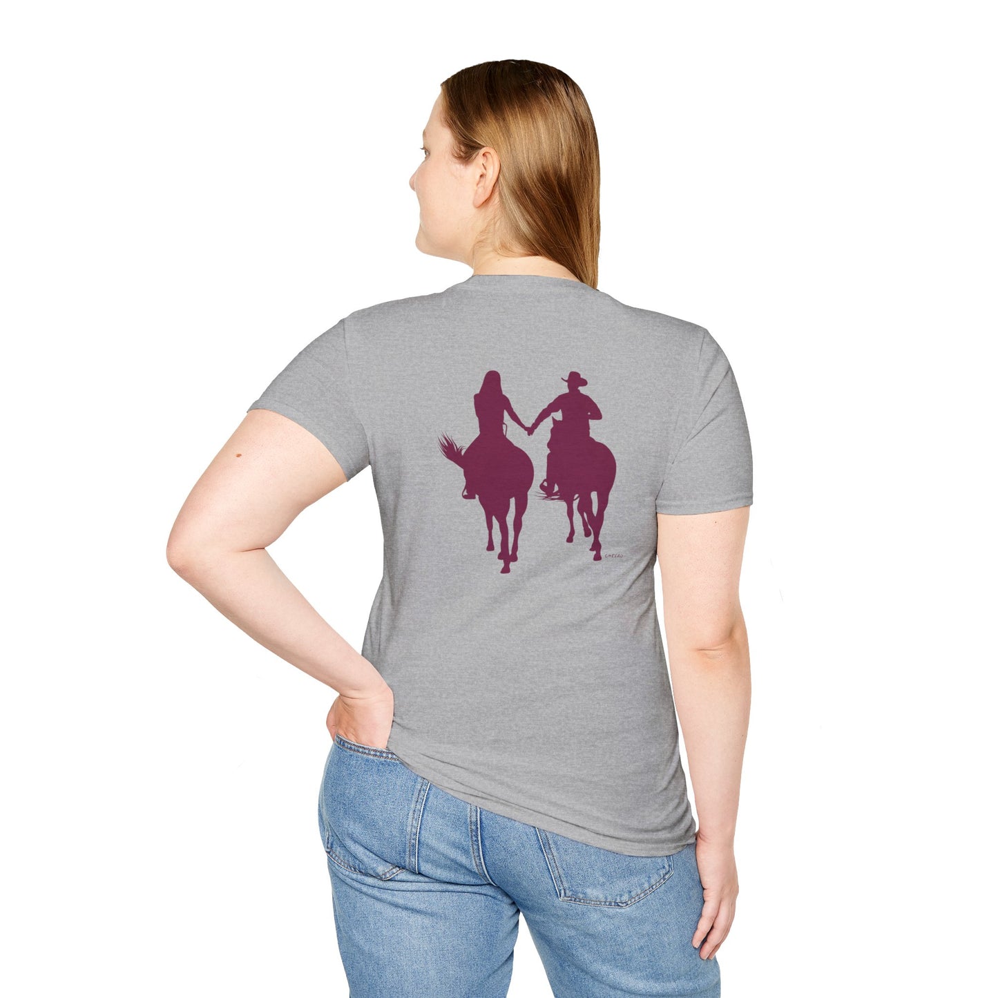 Chefao Cowboy and Cowgirl I, Unisex Softstyle T-Shirt