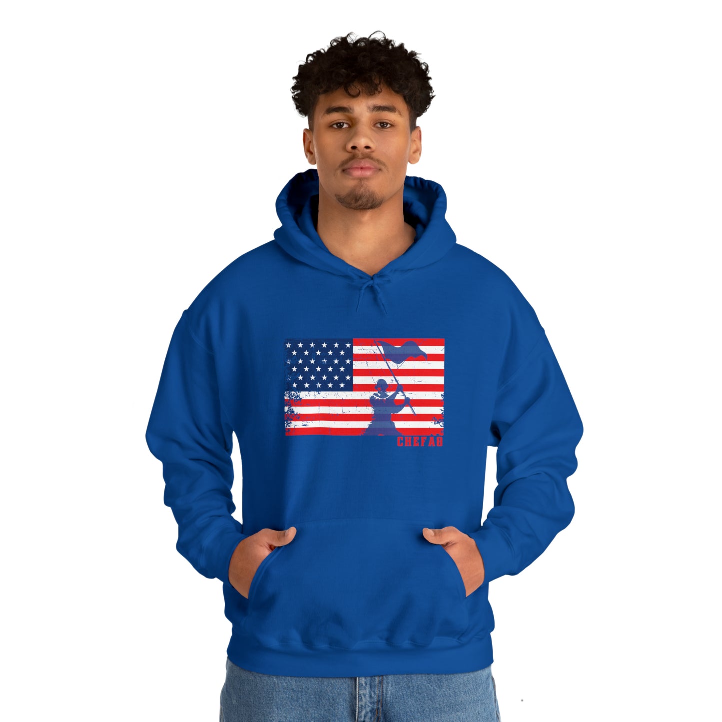 Chefao Military II, Unisex Heavy Blend Hooded Sweatshirt