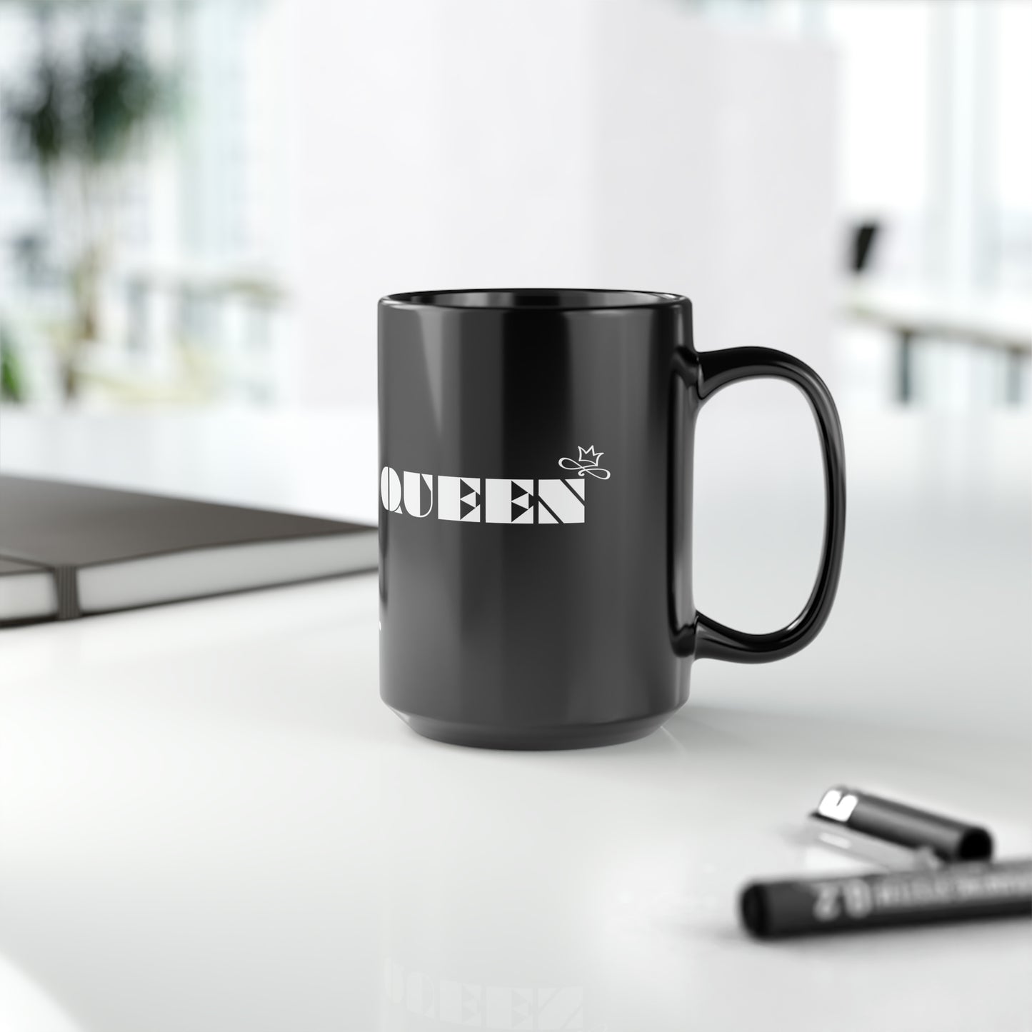 Chefao Queen I, Black Mug, 15oz