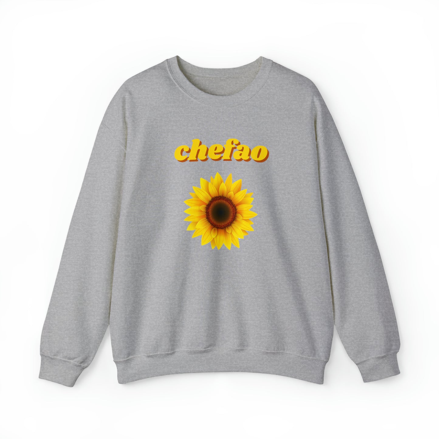Chefao Sunflower I, Unisex Heavy Blend Crewneck Sweatshirt