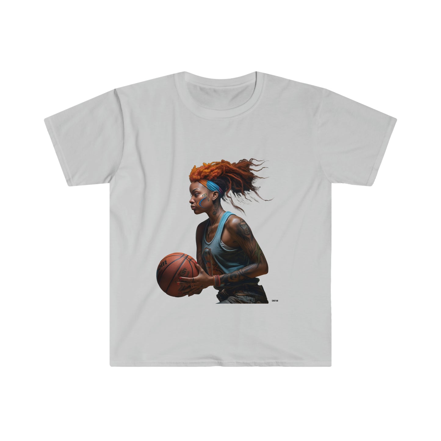 Basketball Flair, Unisex Softstyle T-Shirt