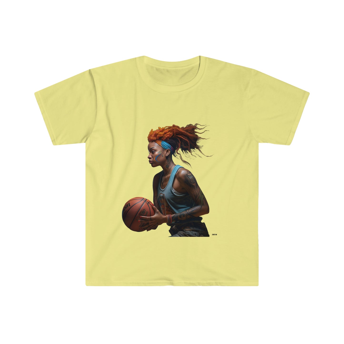Basketball Flair, Unisex Softstyle T-Shirt