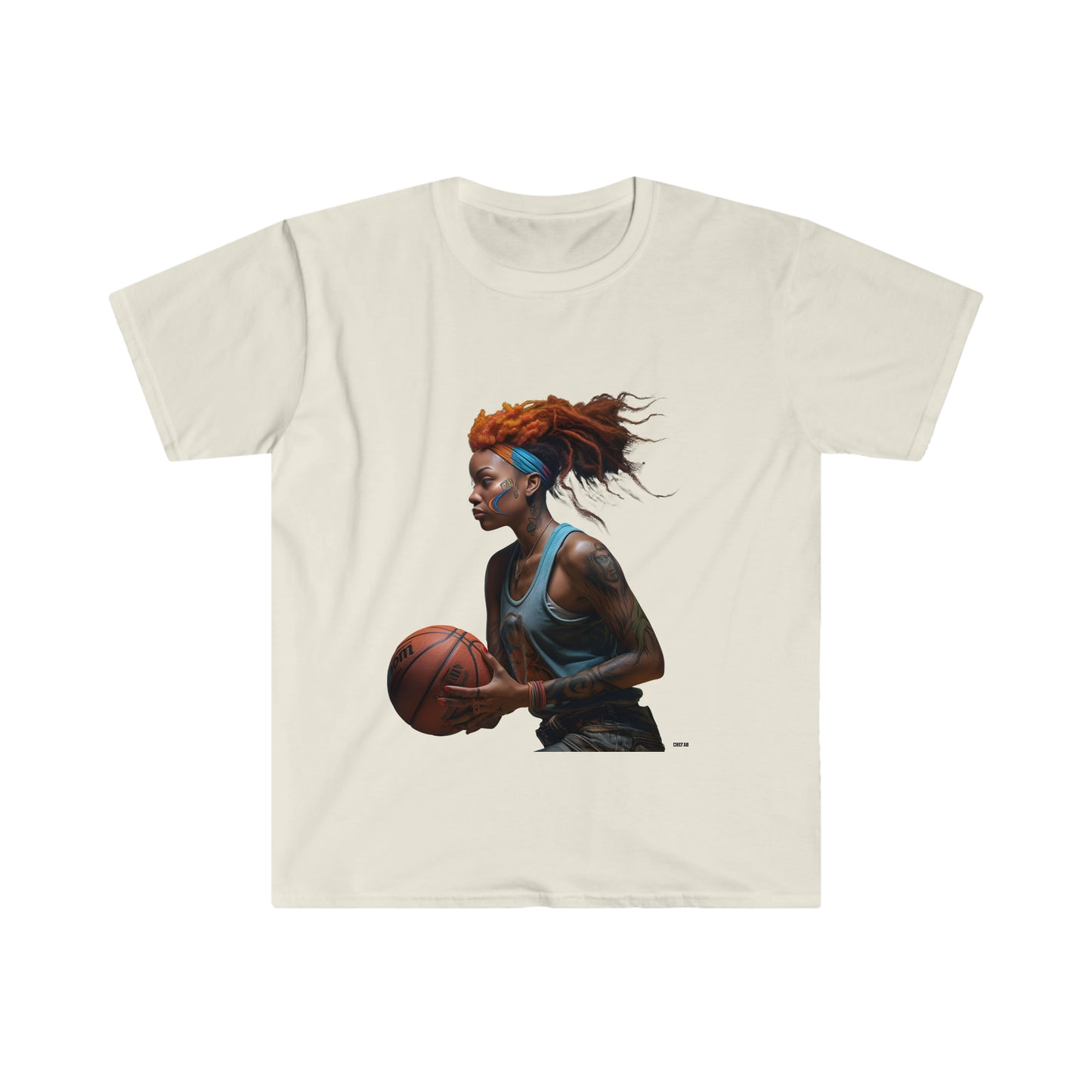 Basketball Flair, Unisex Softstyle T-Shirt