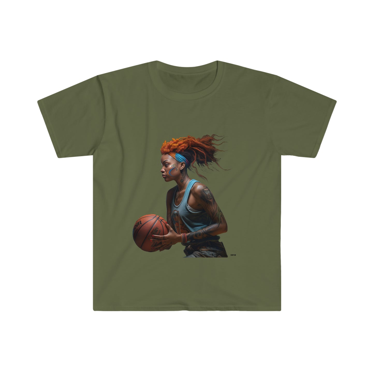 Basketball Flair, Unisex Softstyle T-Shirt