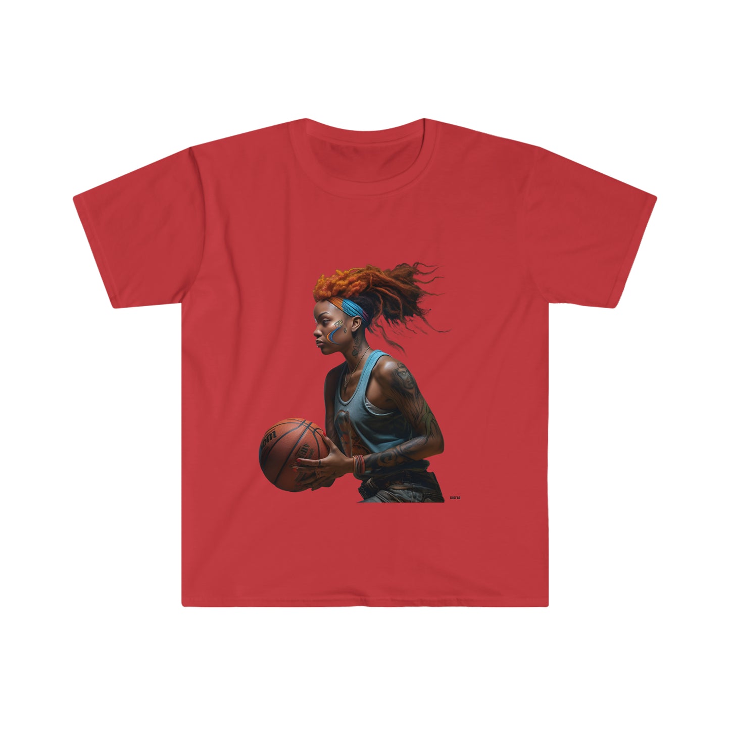 Basketball Flair, Unisex Softstyle T-Shirt