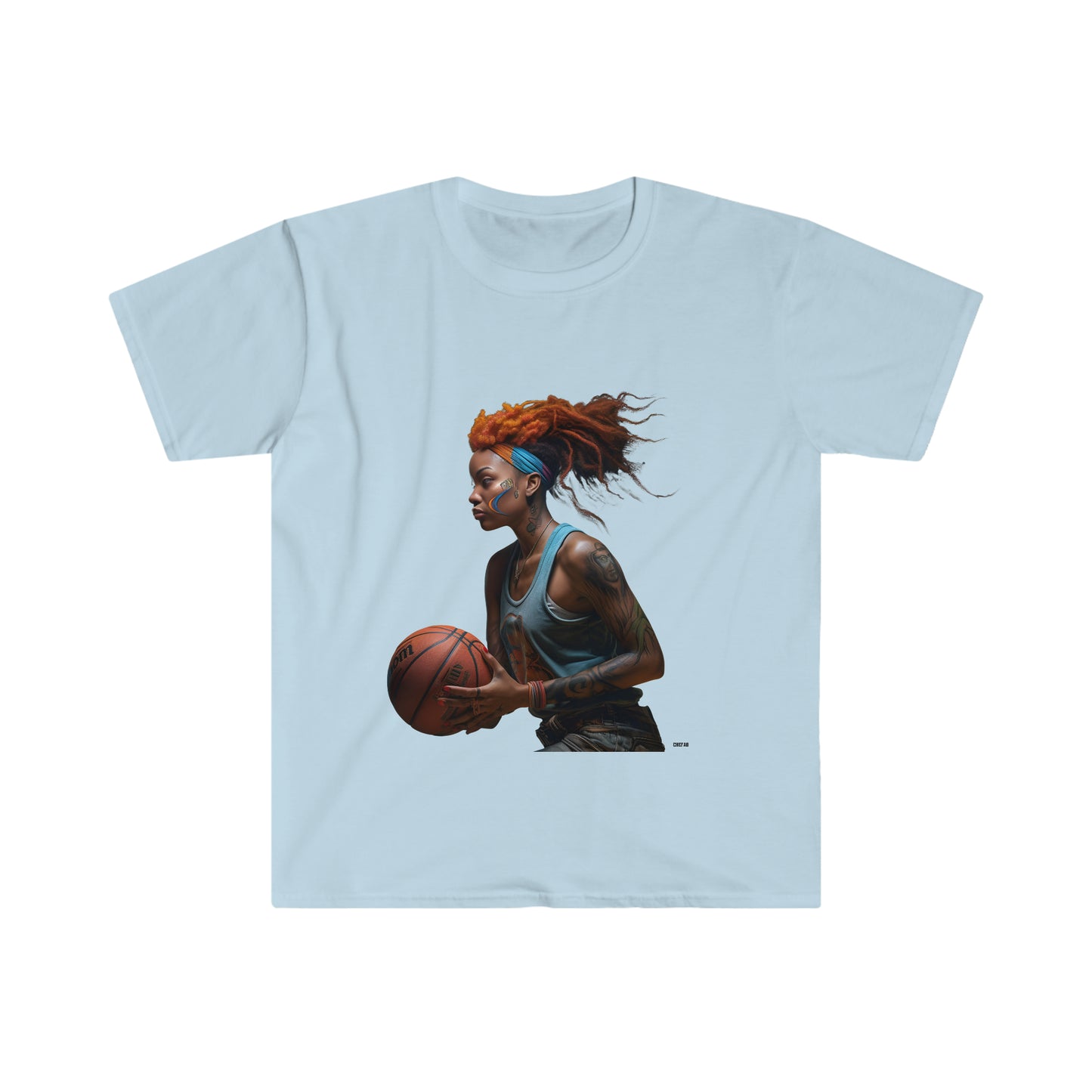 Basketball Flair, Unisex Softstyle T-Shirt