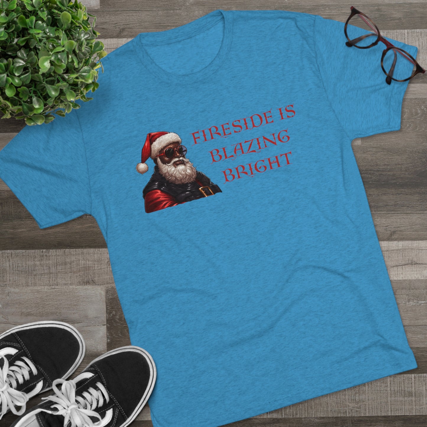 Fireside Is Blazing Bright, Unisex Tri-Blend Crew Tee