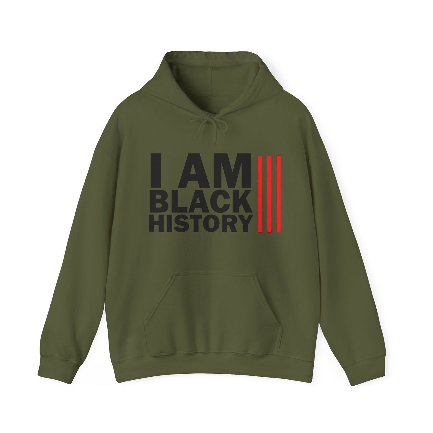 Chefao I Am Black History I, Unisex Heavy Blend Hooded Sweatshirt