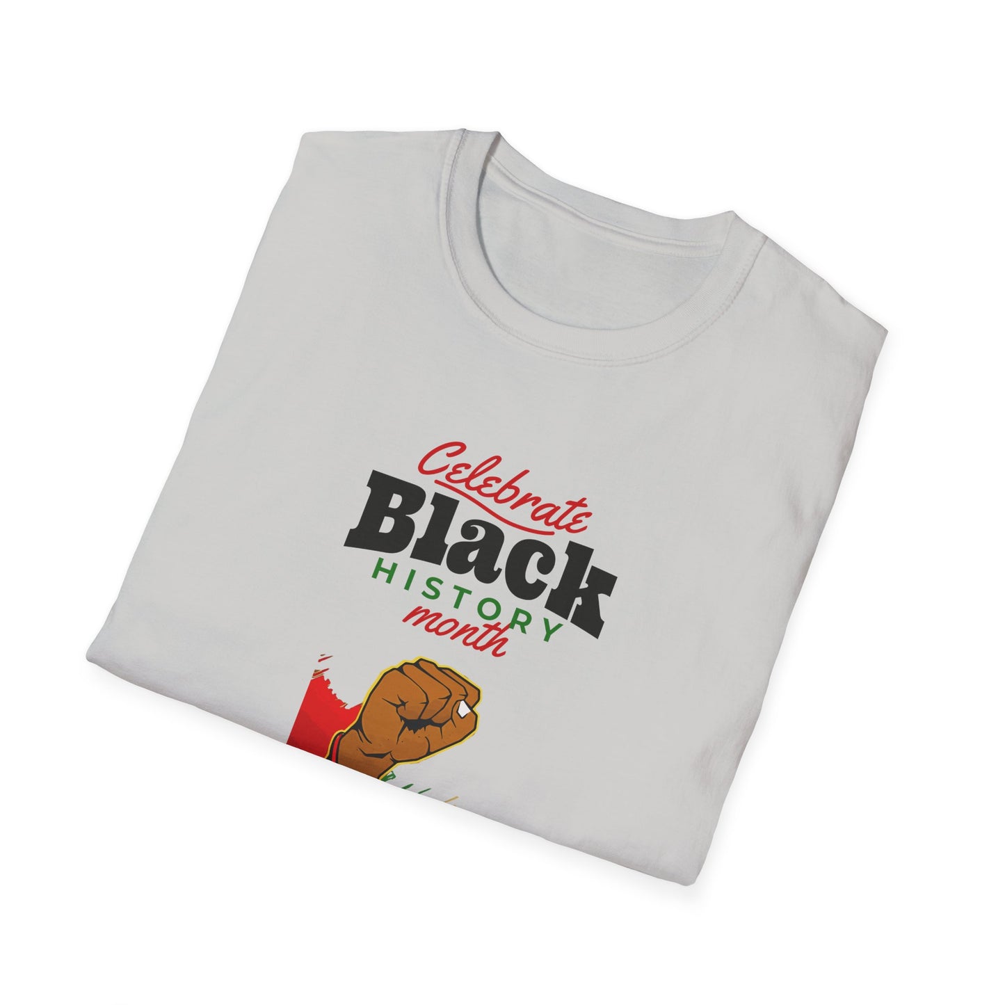 Celebrate Black History Month I, Unisex Softstyle T-Shirt