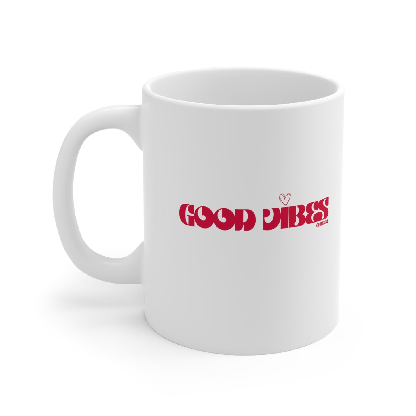 Good Vibes I, White Coffee Mug, 11oz