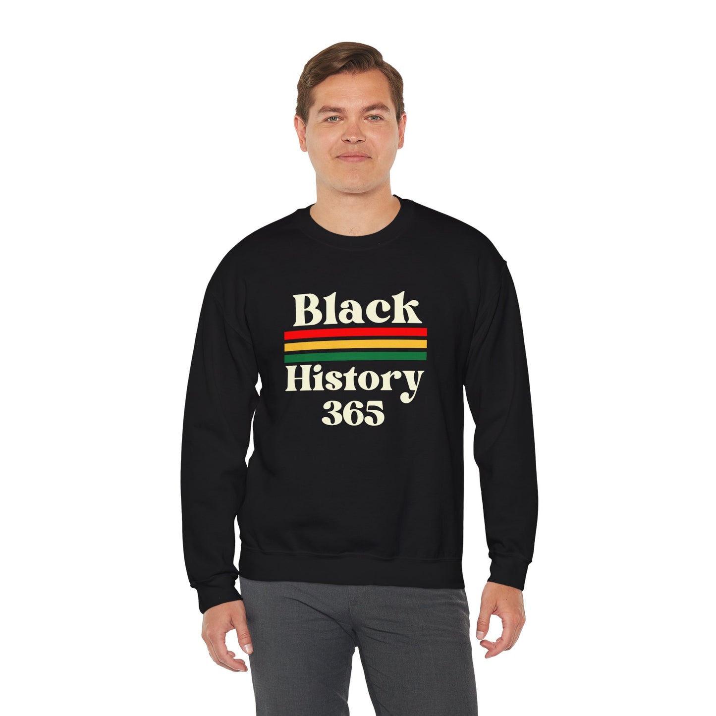 Chefao Black History 365, Unisex Heavy Blend™ Crewneck Sweatshirt
