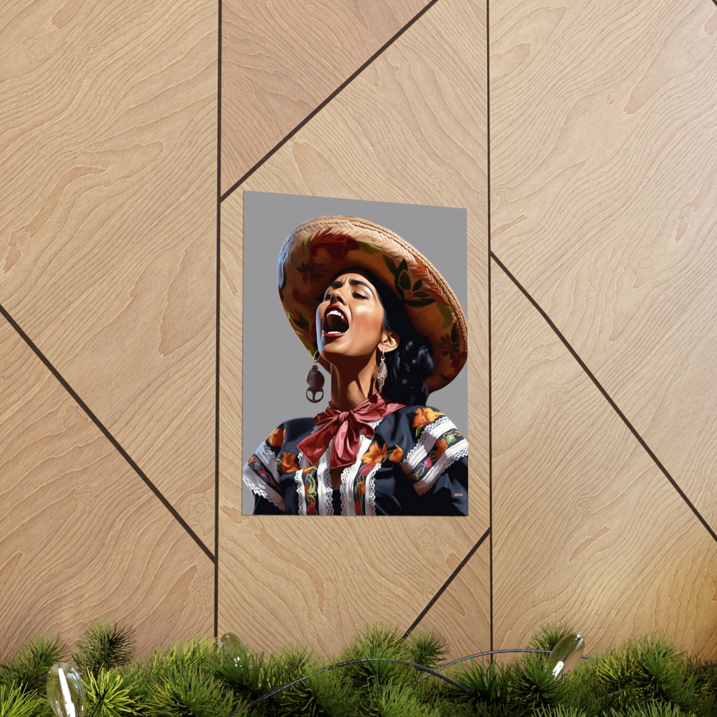 Mariachi Woman, Premium Matte Vertical Posters