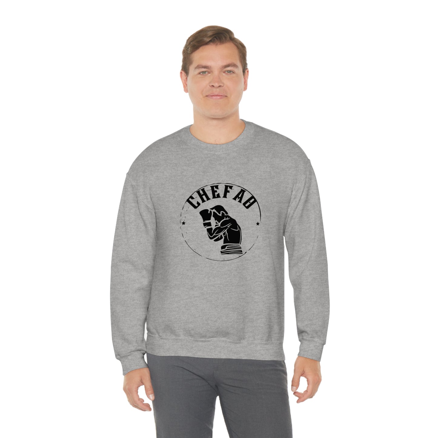 Chefao Boxer I, Unisex Heavy Blend Crewneck Sweatshirt