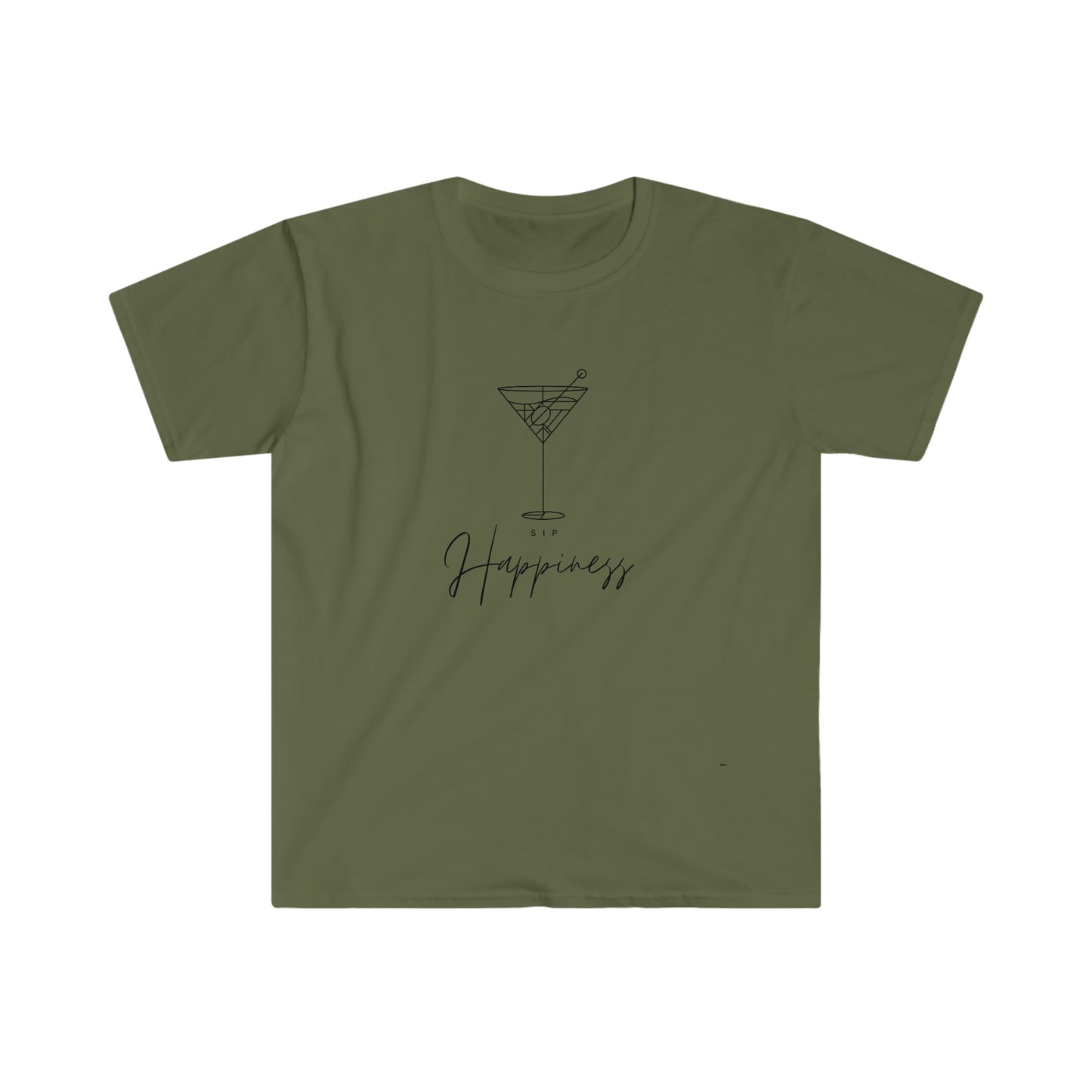 Sip Happiness, Unisex Softstyle T-Shirt