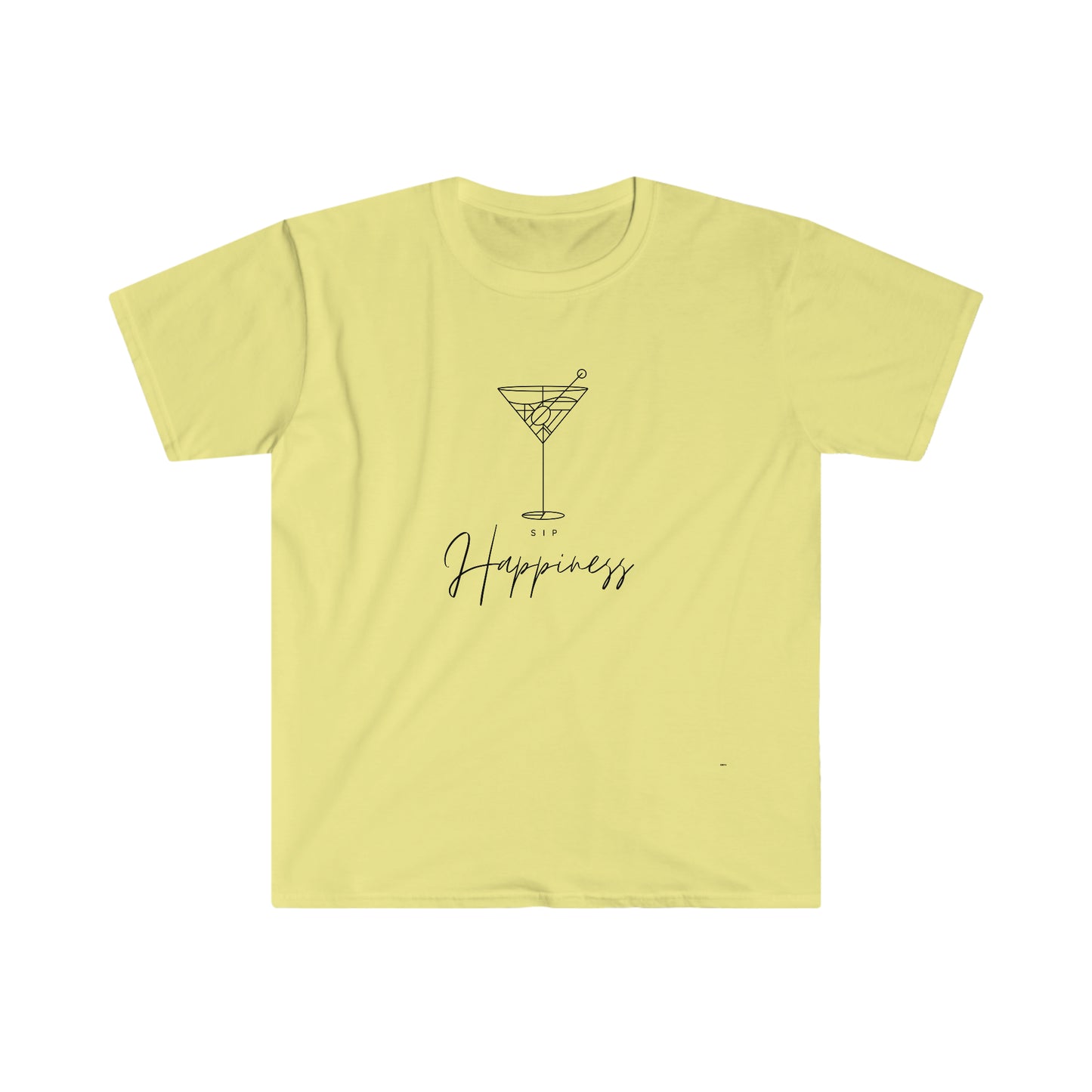 Sip Happiness, Unisex Softstyle T-Shirt