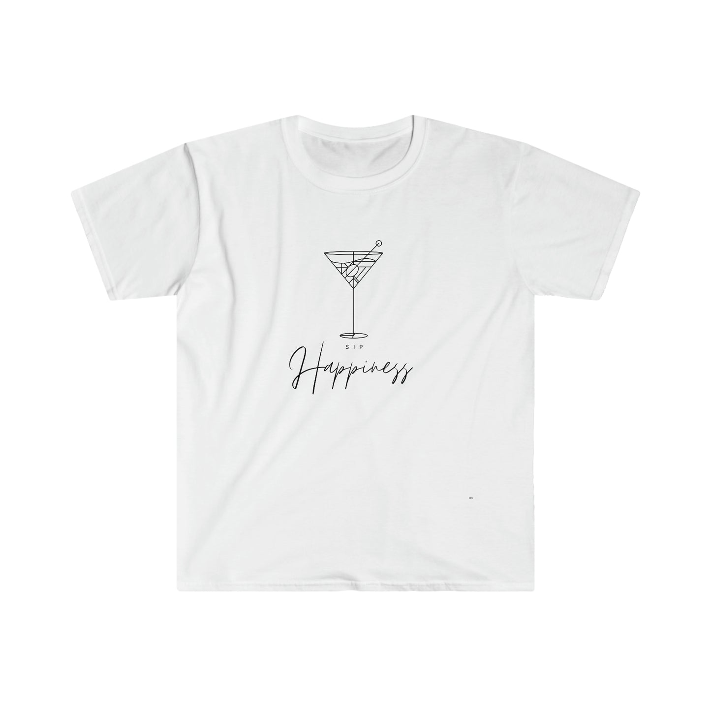 Sip Happiness, Unisex Softstyle T-Shirt
