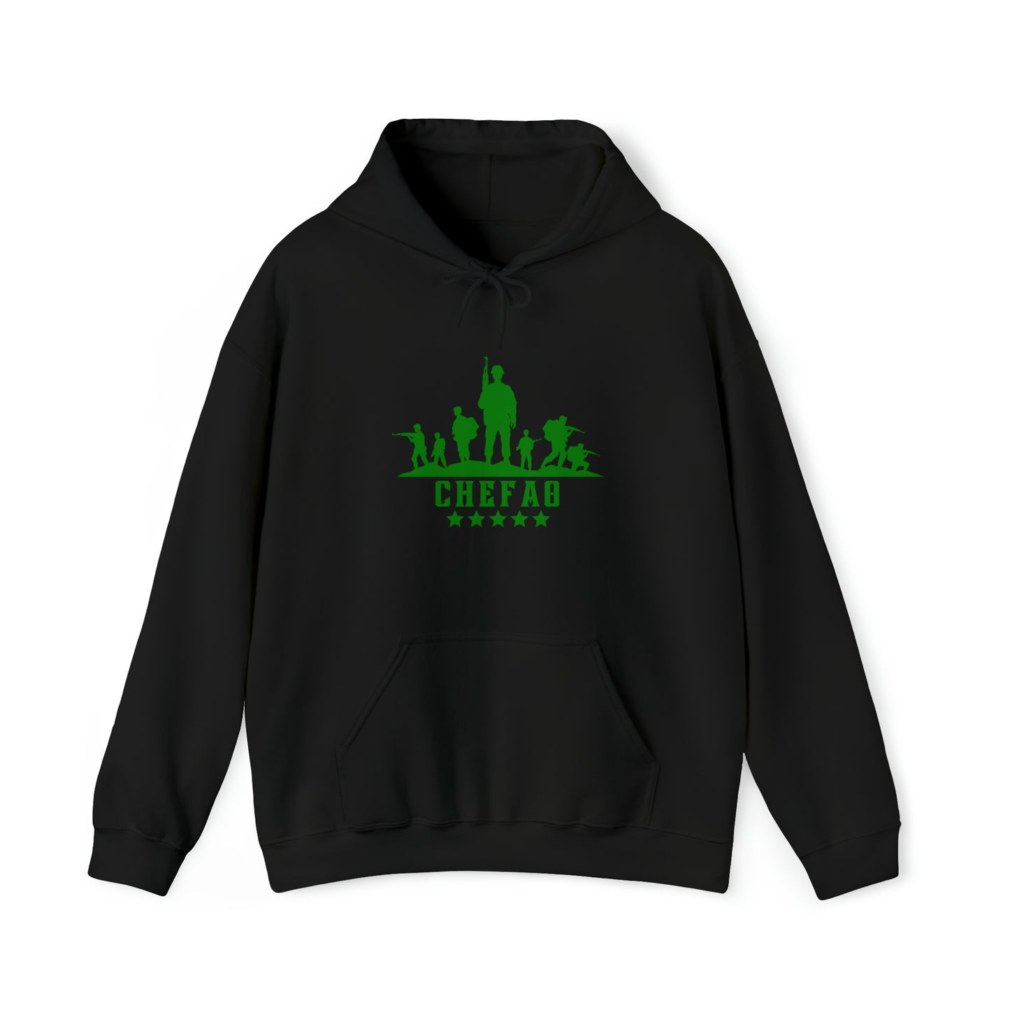 Chefao Military III, Unisex Heavy Blend Hooded Sweatshirt