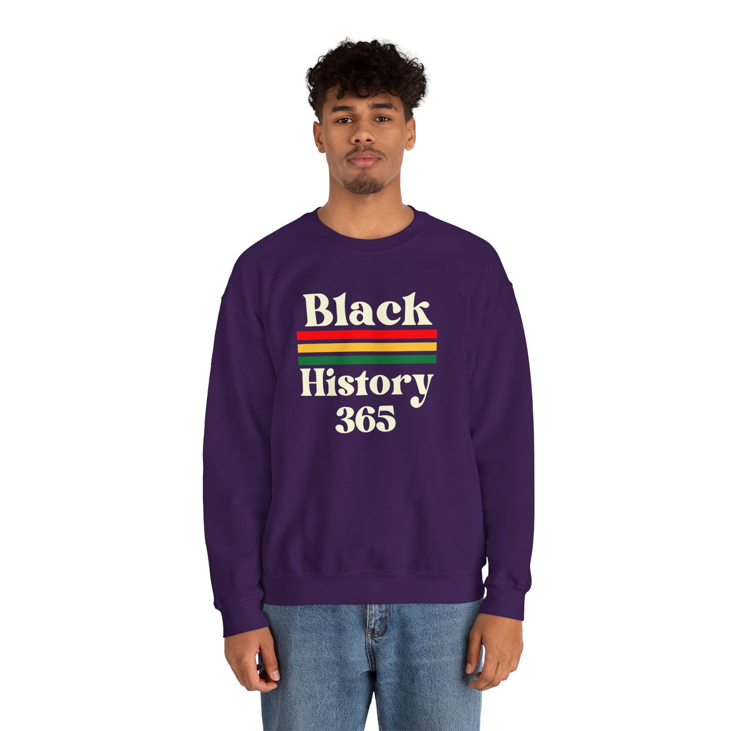 Chefao Black History 365, Unisex Heavy Blend™ Crewneck Sweatshirt