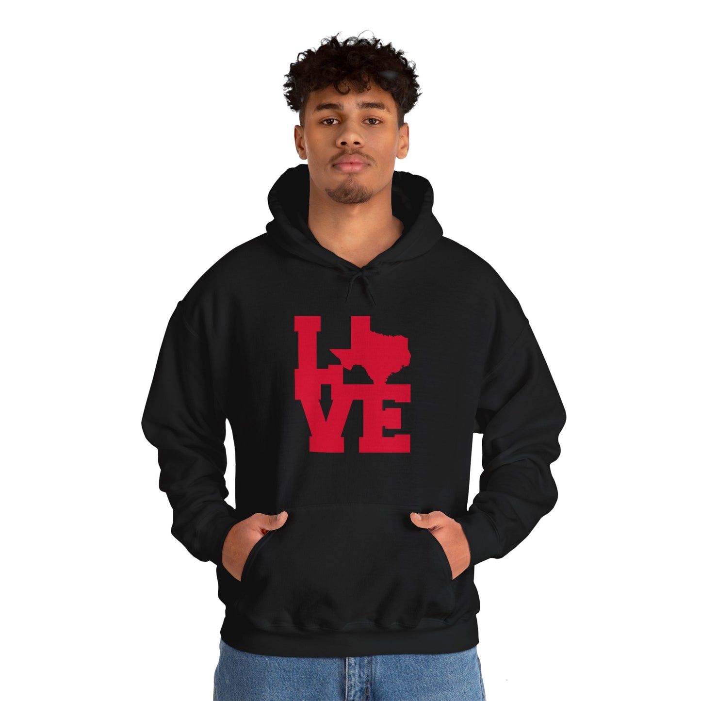 Chefao LoveTexas I, Unisex Heavy Blend Hooded Sweatshirt