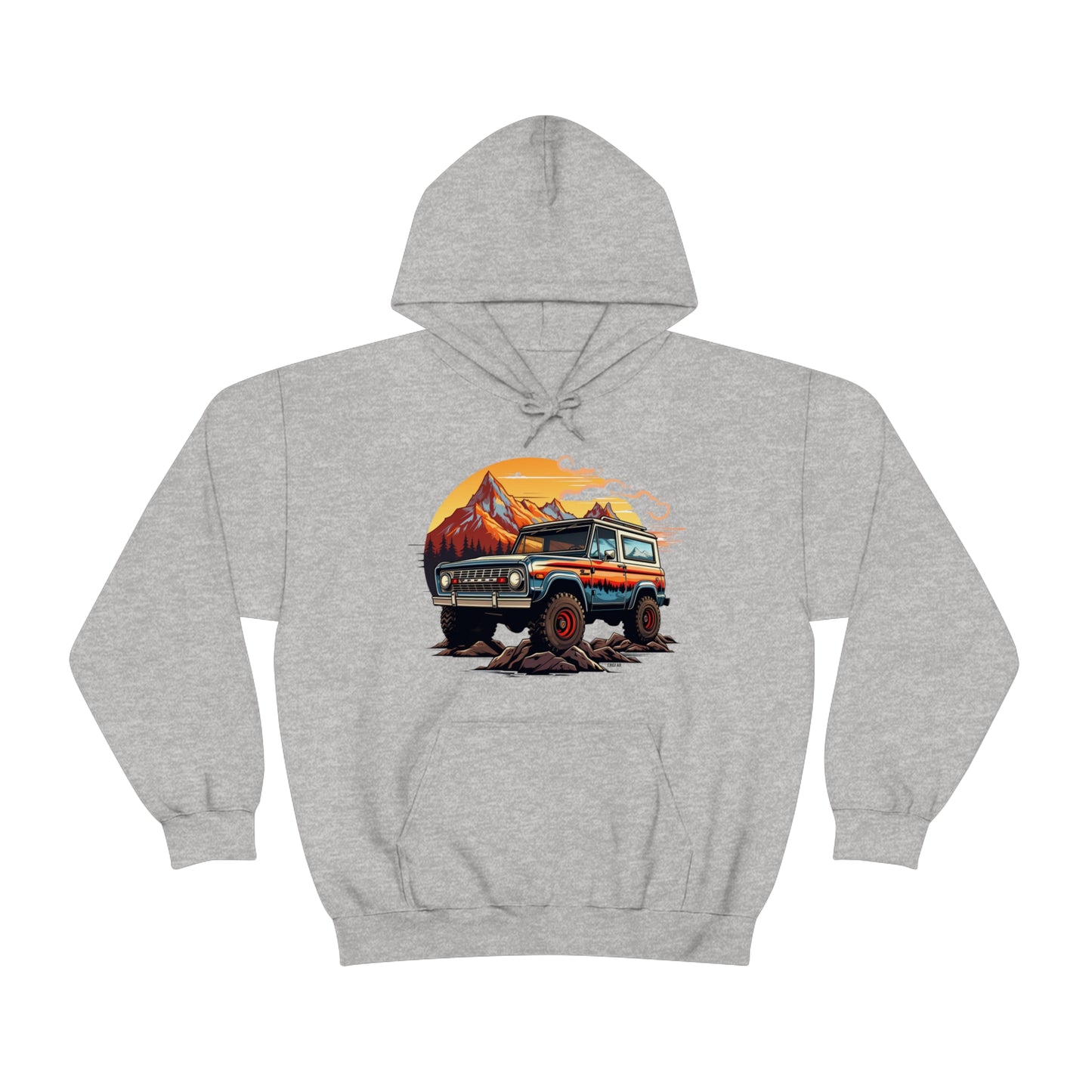 Retro, Rugged Charm, Unisex Heavy Blend Hooded Sweatshirt