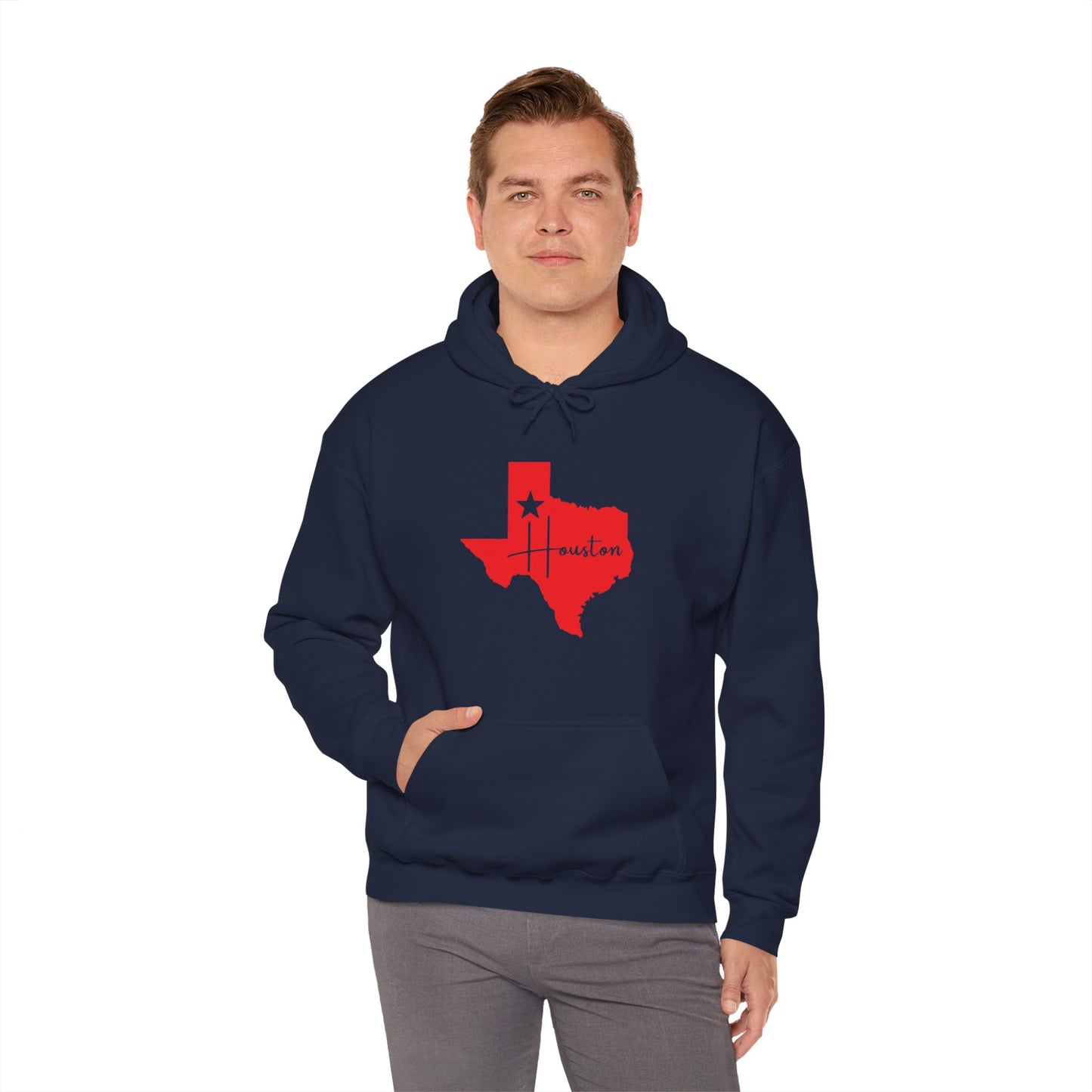 Chefao Houston, Texas I, Unisex Heavy Blend Hooded Sweatshirt