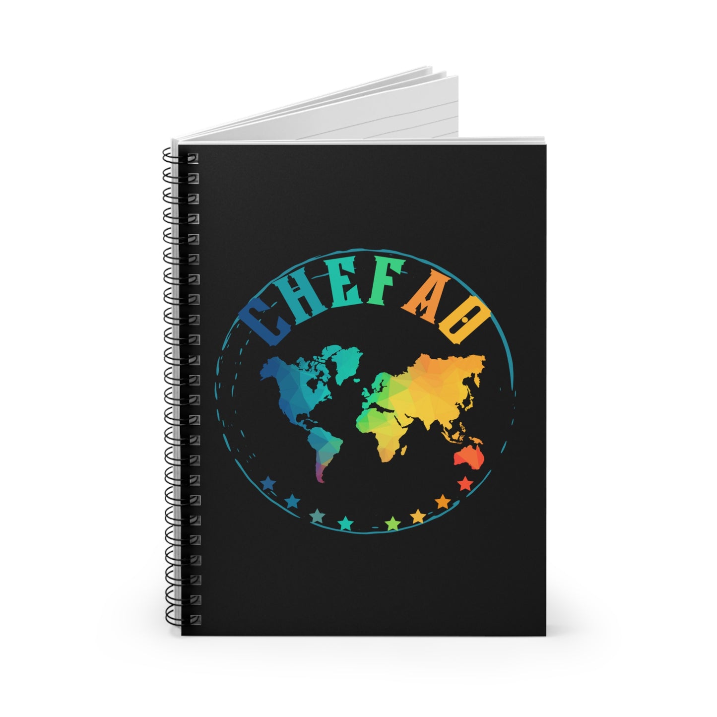 Chefao World I, Spiral Notebook - Ruled Line