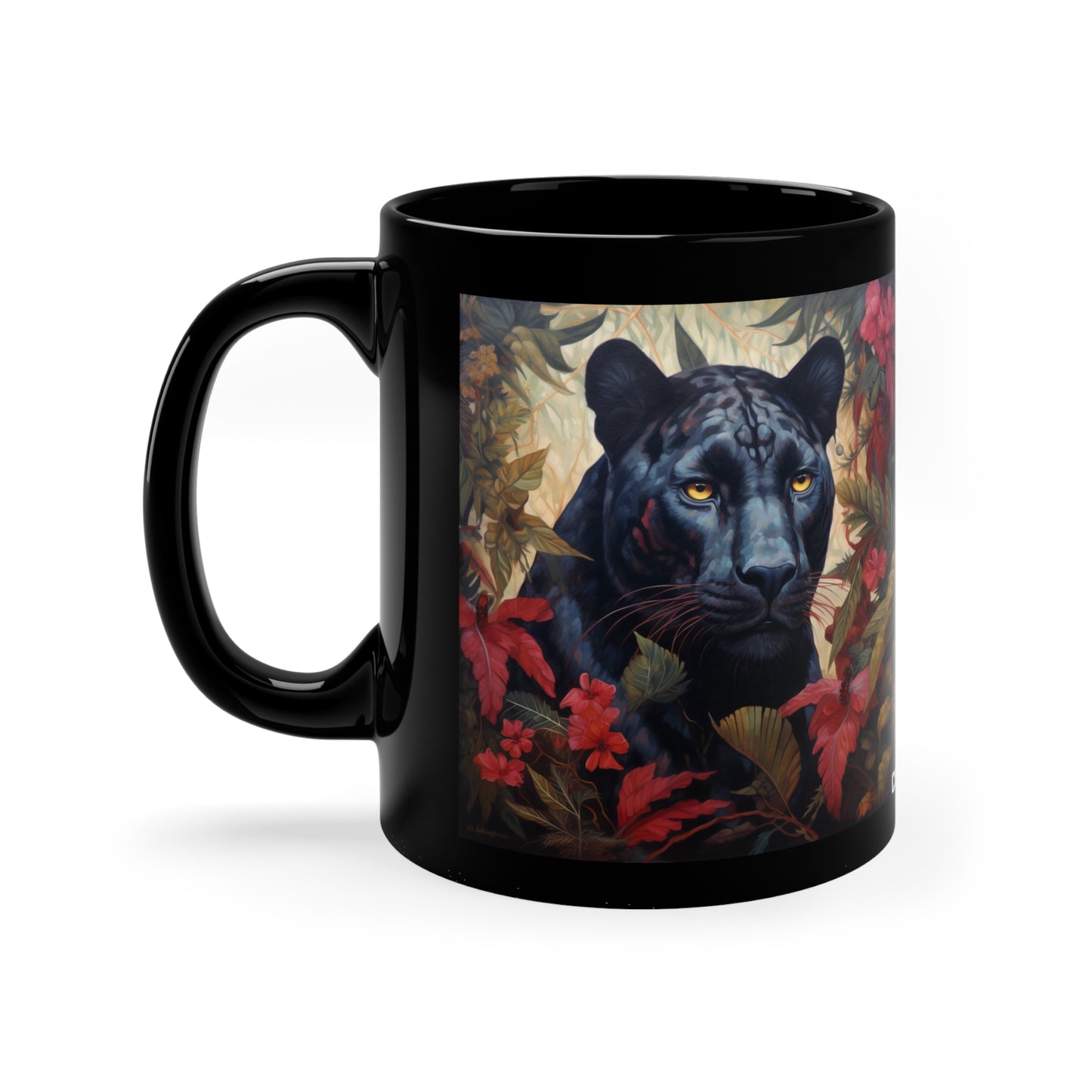 Panther Gaze, 11oz Black Coffee Mug