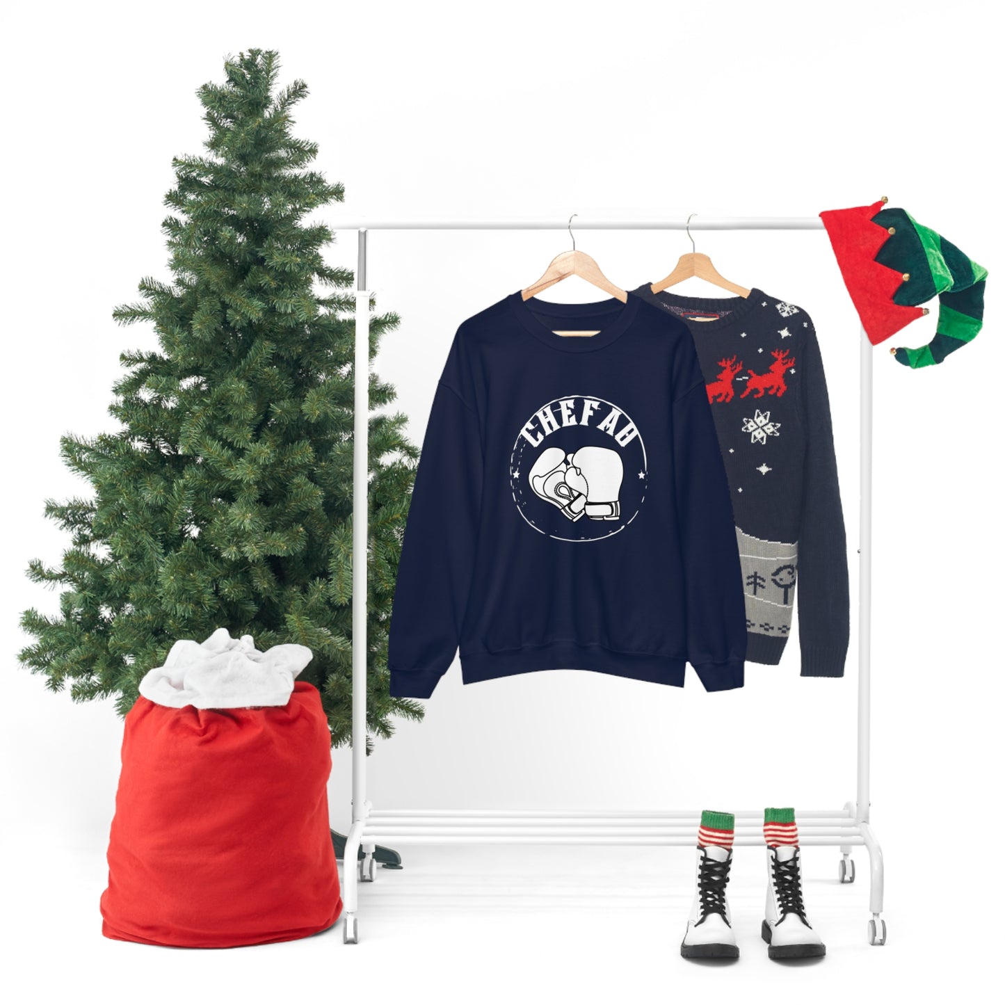 Chefao Boxing I, Unisex Heavy Blend Crewneck Sweatshirt