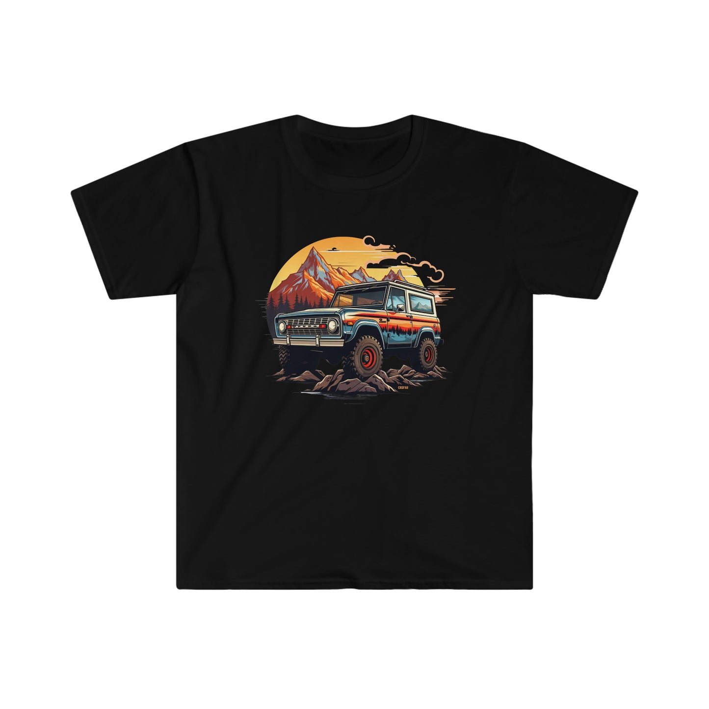 Retro, Rugged Charm, Unisex Softstyle T-Shirt