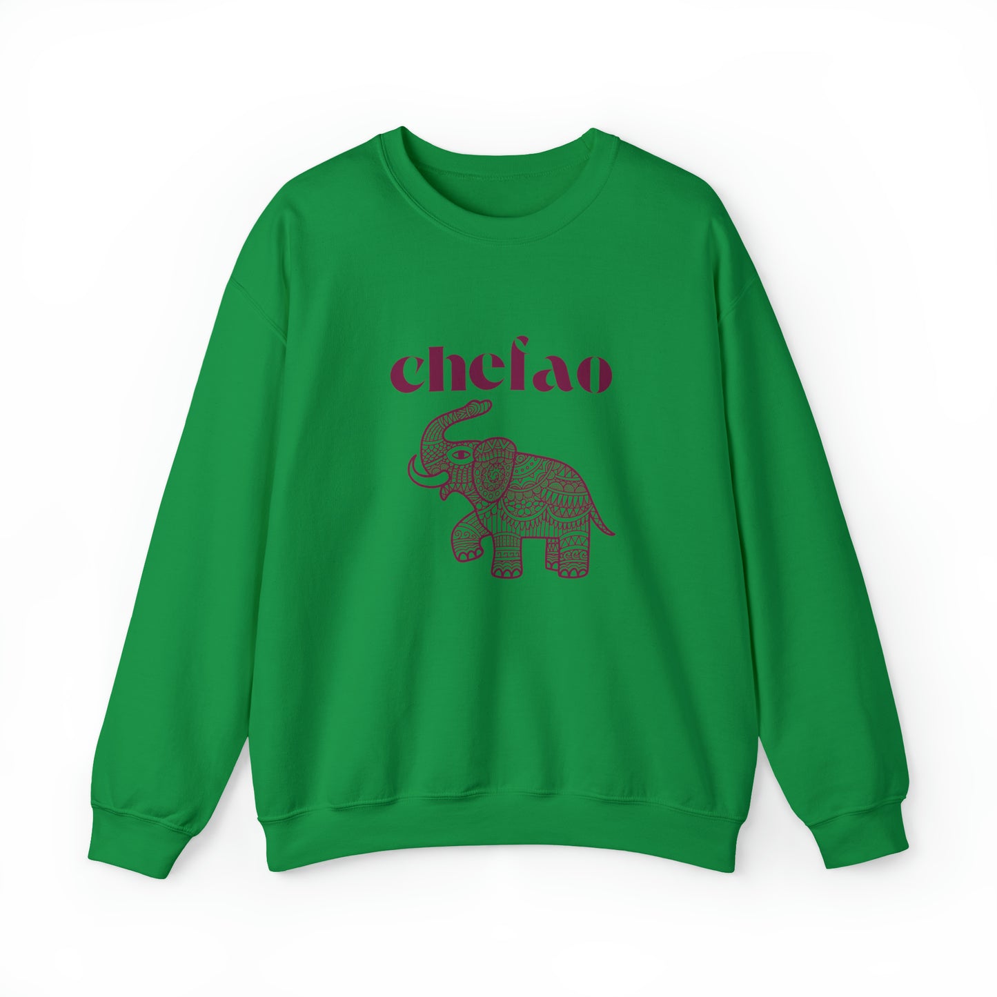 Chefao Elephant III, Unisex Heavy Blend Crewneck Sweatshirt