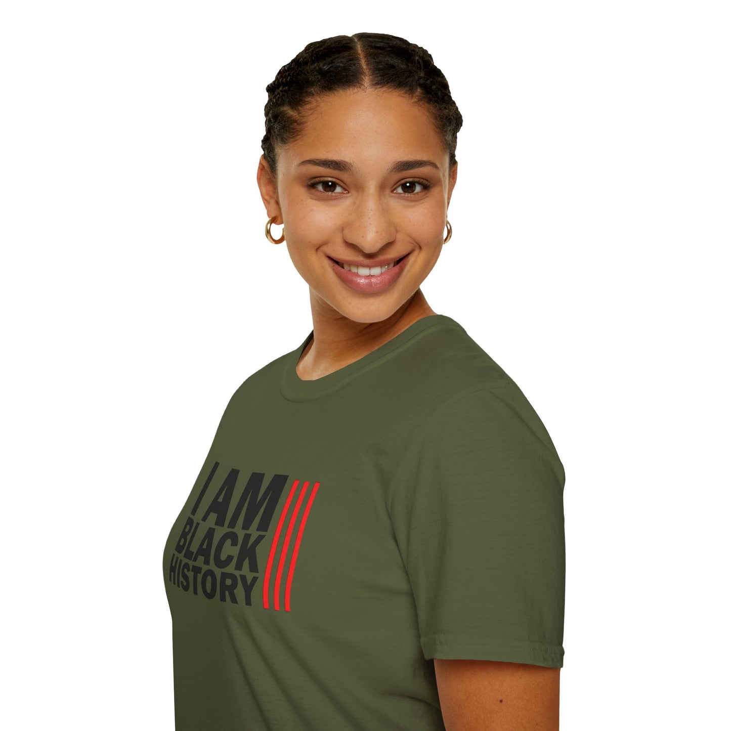 Chefao I Am Black History I, Unisex Softstyle T-Shirt