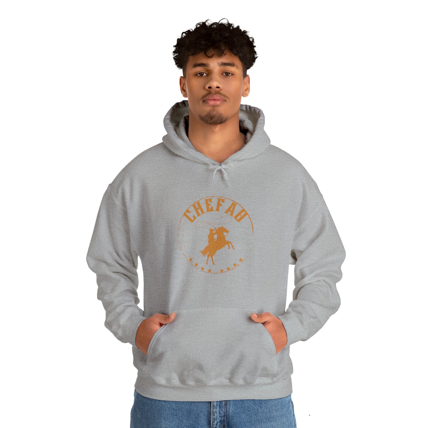 Chefao Cowboy V, Unisex Heavy Blend Hooded Sweatshirt