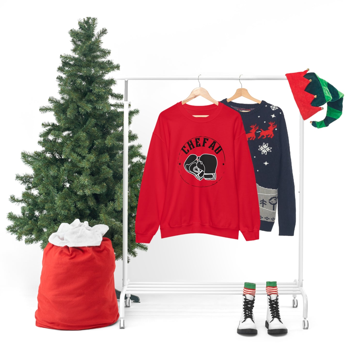 Chefao Boxing I, Unisex Heavy Blend Crewneck Sweatshirt