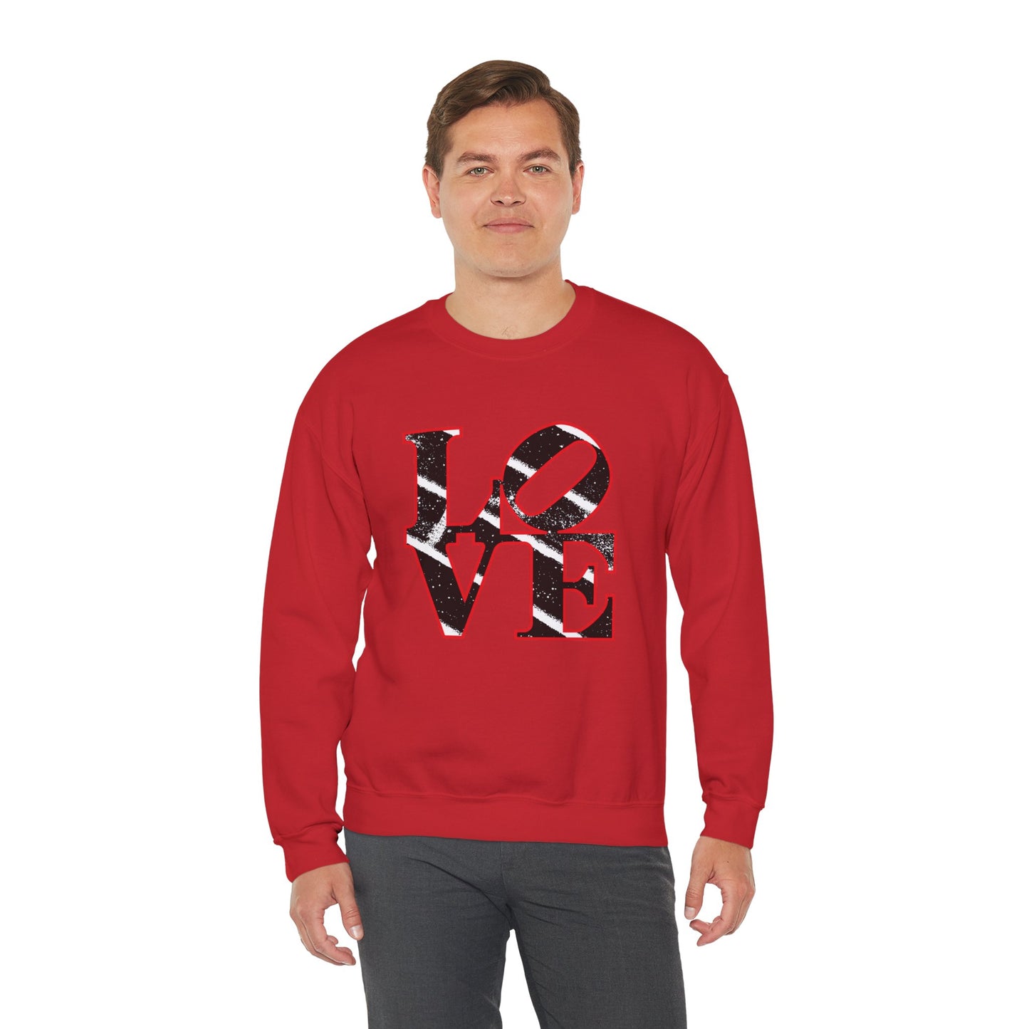 Chefao Love Blocks I, Unisex Heavy Blend™ Crewneck Sweatshirt
