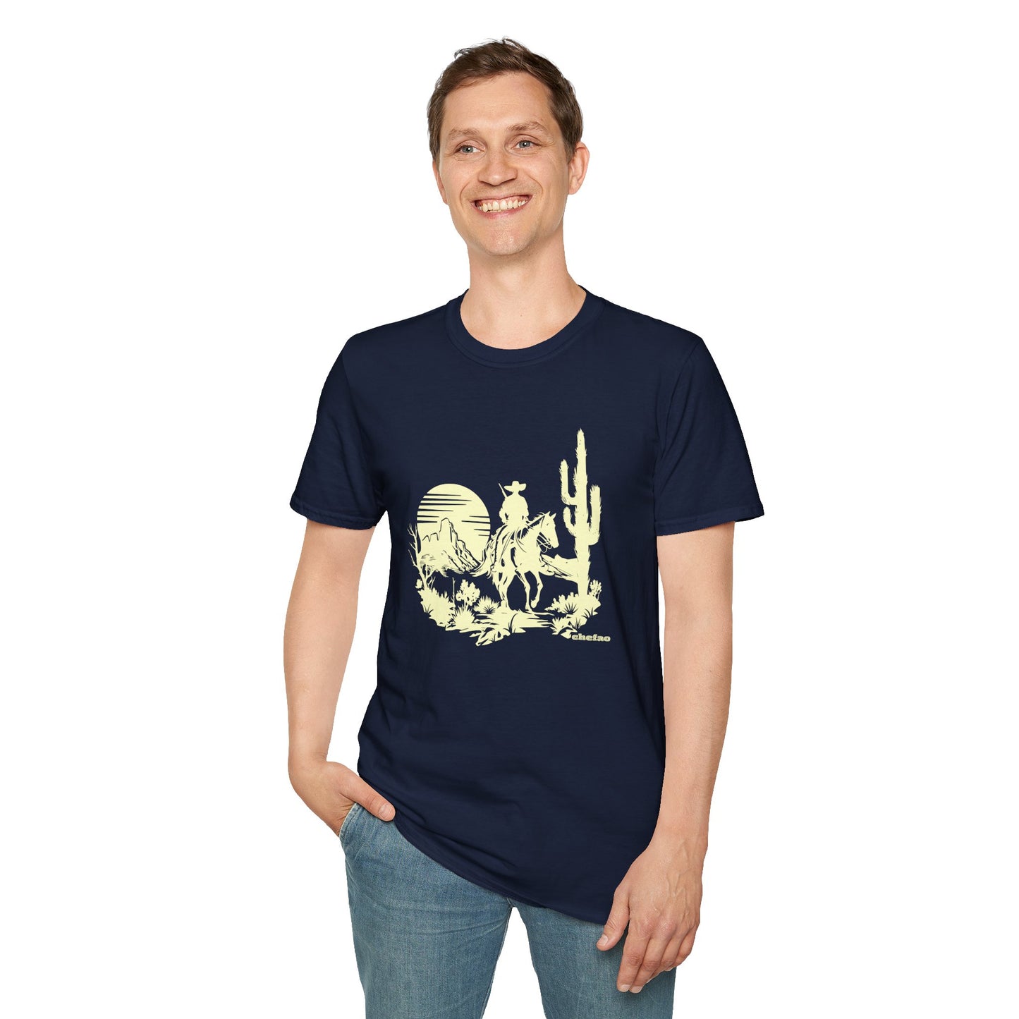 Chefao Cowboy IX, Unisex Softstyle T-Shirt