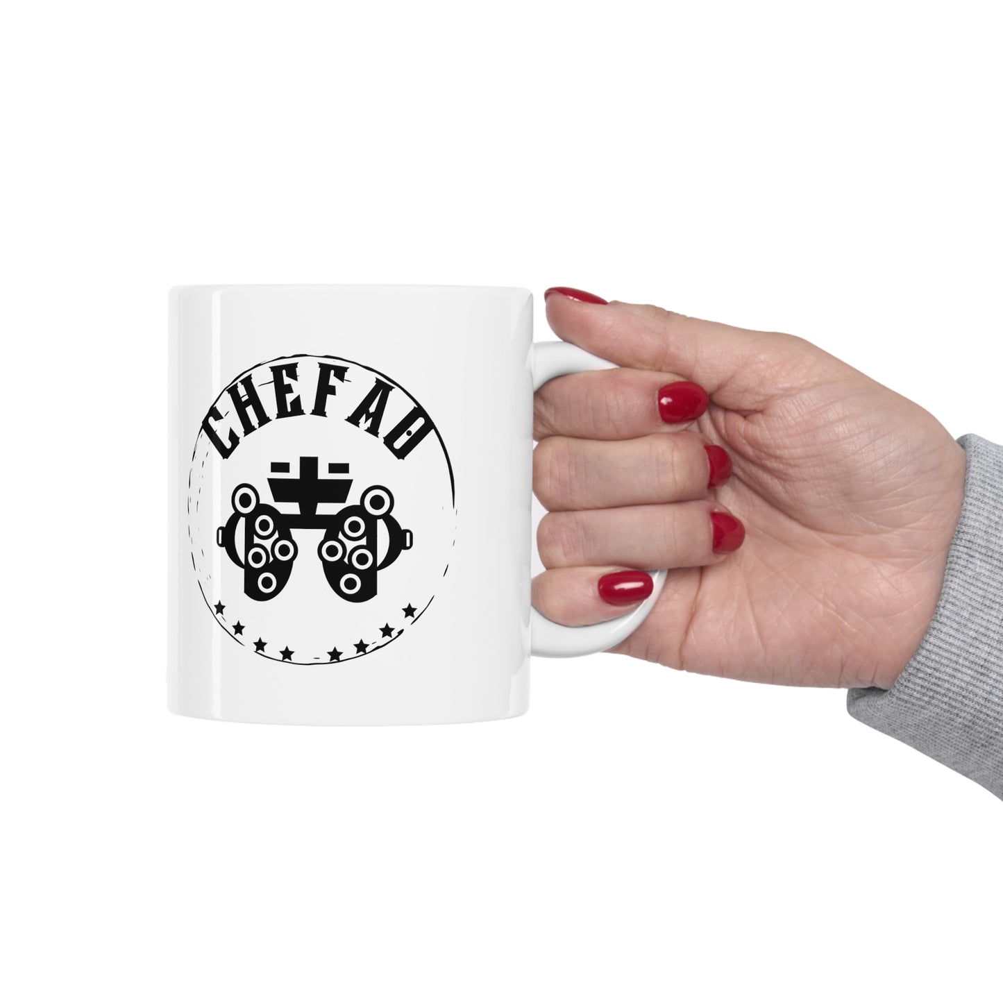 Chefao Ophthalmology II, White Coffee Mug, 11oz